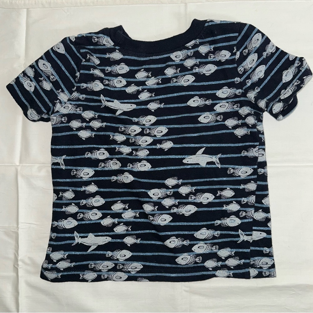Shark Striped T-Shirt (18-24 Months) - Picture 8 of 8